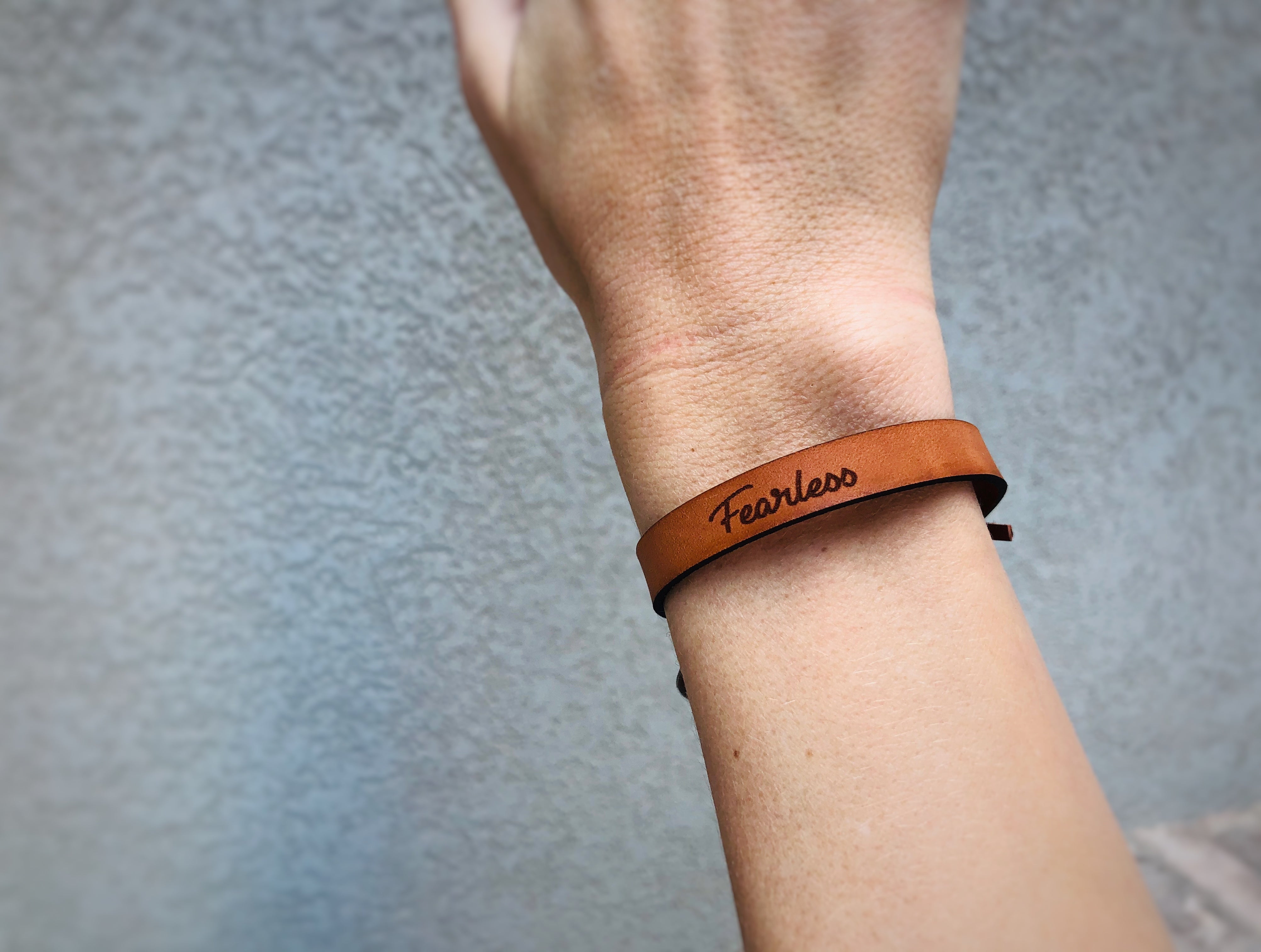 Personalized Leather Bracelet