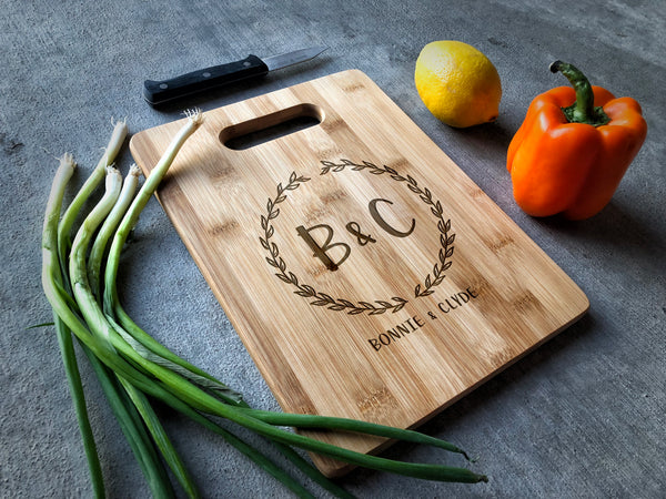 Small Bamboo Cutting Board with Hole Handle – Laser Made