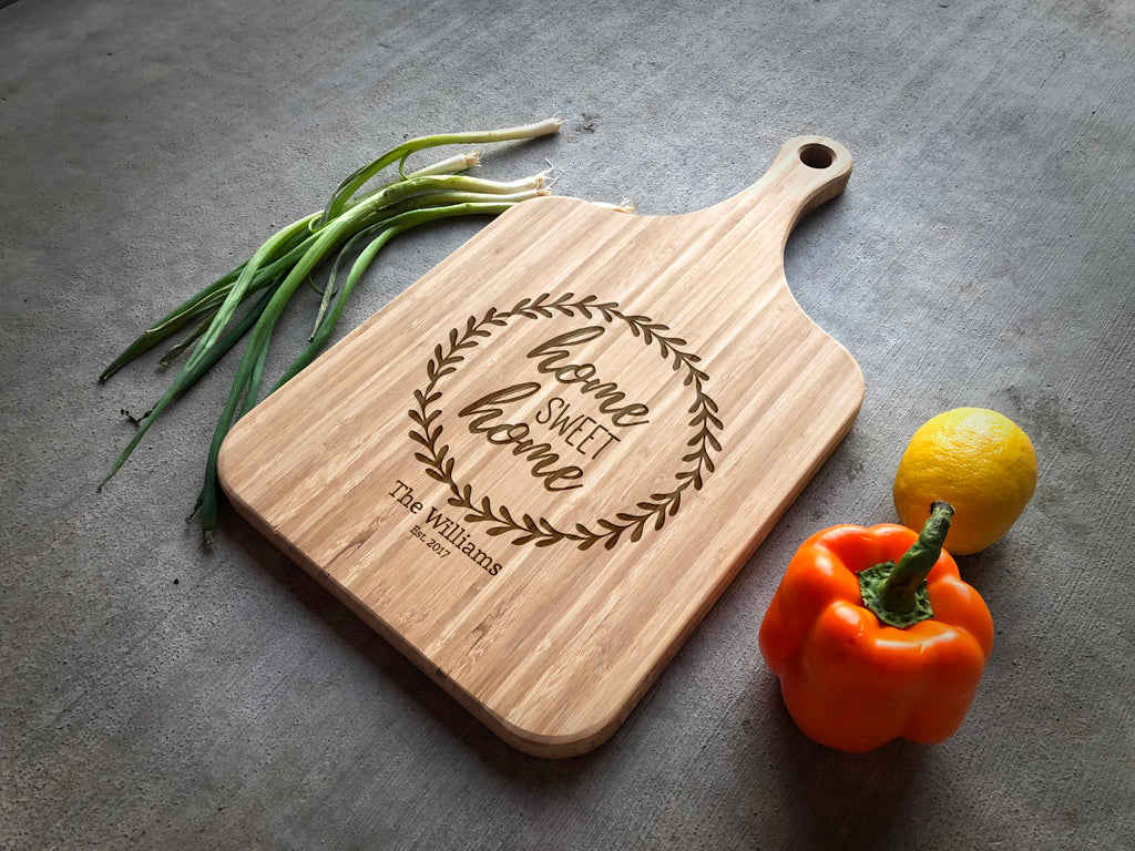 Large Bamboo Cutting Board with Handle