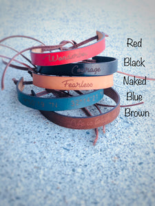 Personalized Leather Bracelet